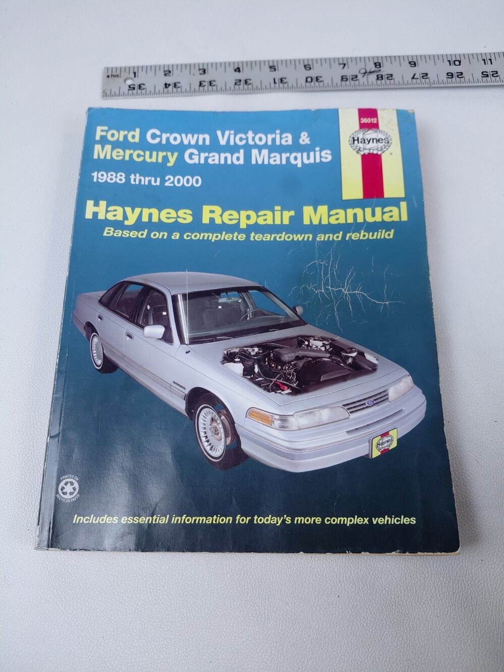 Haynes Repair Manual Ford Crown Victoria & Mercury Grand Marquis 1988 thru 2000